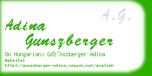 adina gunszberger business card